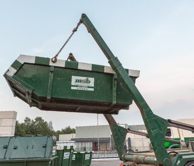 Portaal container huren bij Milieu service Brabant MSB in Eindhoven