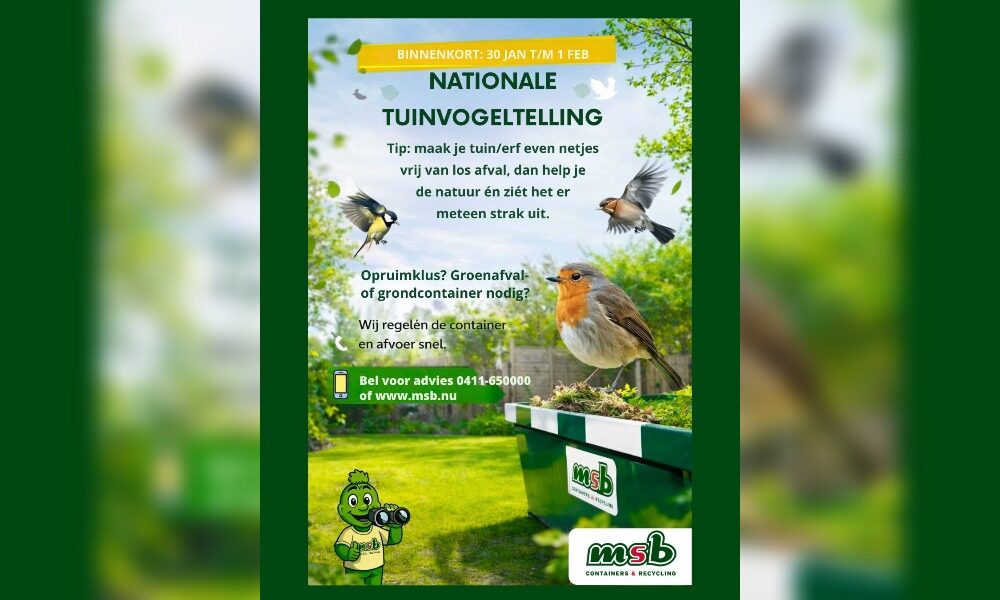 Vogeltelling container huren